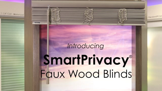 SmartPrivacy Normandy Wood Blinds