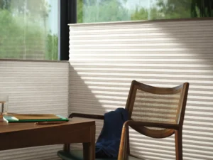 Top down bottom up shades, cellular shades, blinds, office blinds, hunter douglas, honeycomb shades