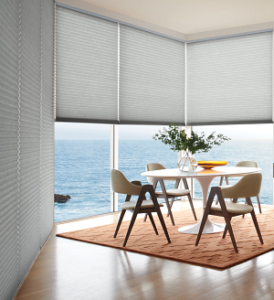 Hunter Douglas blinds, honeycomb shades, double cellular blinds, light filtering, privacy blinds