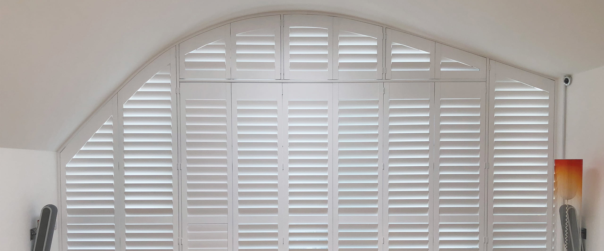 Specialty Shutters with Arch and Custom Shape
