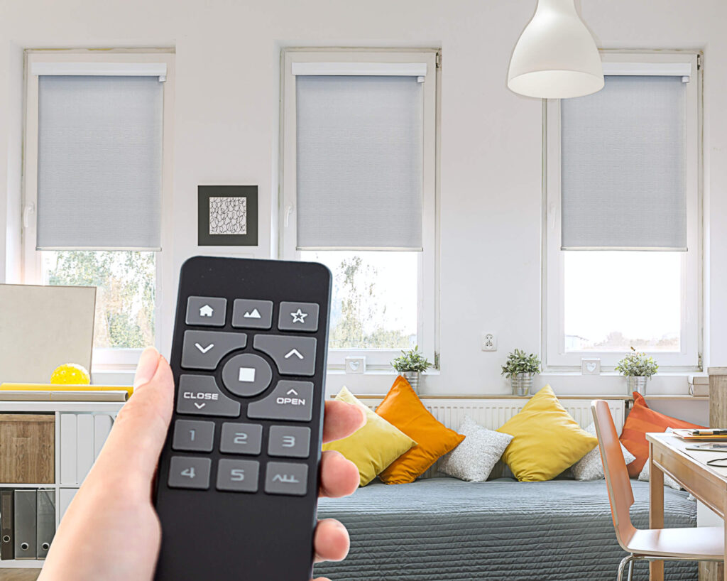 motorized blinds, remote controlled shades, smart shades, smart blinds