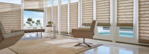 Fabric Blinds, Roman Shades, woven wood